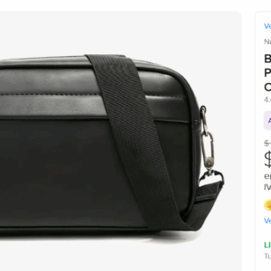 Bandolera Táctica de Piel para Hombre con Cartera